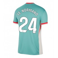 Camiseta Atletico Madrid Robin Le Normand #24 Segunda Equipación Replica 2024-25 mangas cortas